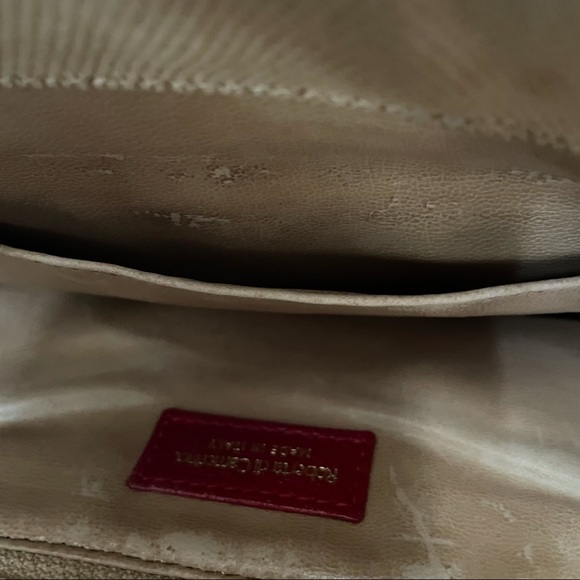 Roberta Di Camerino canvas Tote Round Red Handle - Picture 5 of 6